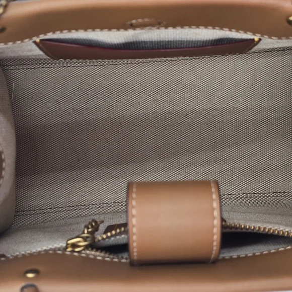 🔥SALE🔥💥NWT💥 Coach x Tom Wesselmann Floral Tote Leather Bag  💫DEFECT💫 - Picture 9 of 16